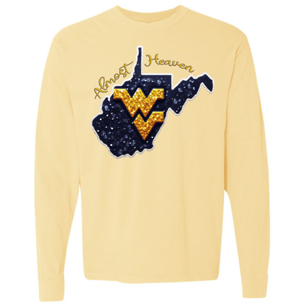 West Virginia Almost Heaven - Comfort Colors Apparel