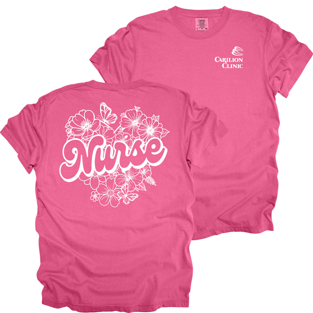 Carilion Clinic Sketched Nurse - Comfort Colors T-Shirt