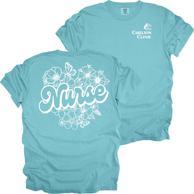 Carilion Clinic Sketched Nurse - Comfort Colors T-Shirt