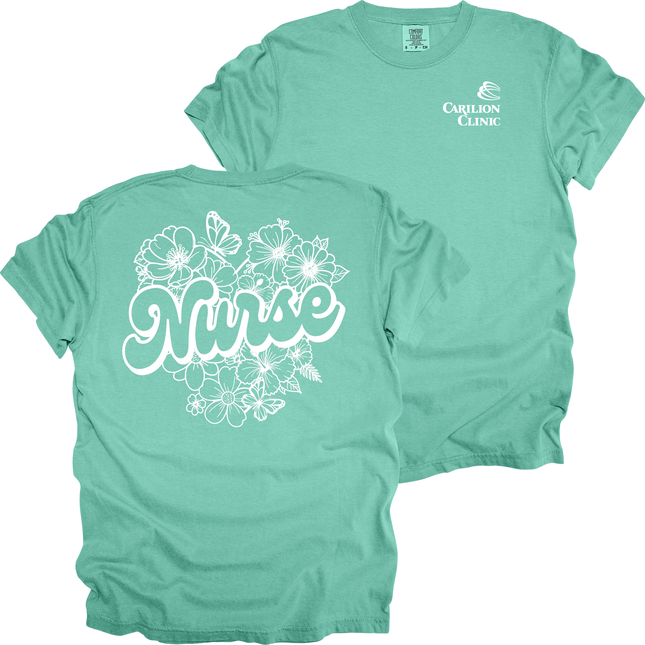 Carilion Clinic Sketched Nurse - Comfort Colors T-Shirt