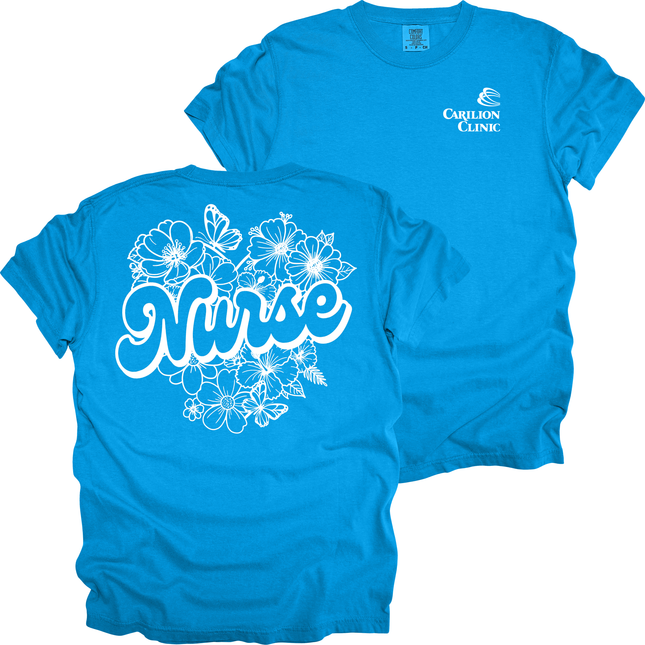 Carilion Clinic Sketched Nurse - Comfort Colors T-Shirt