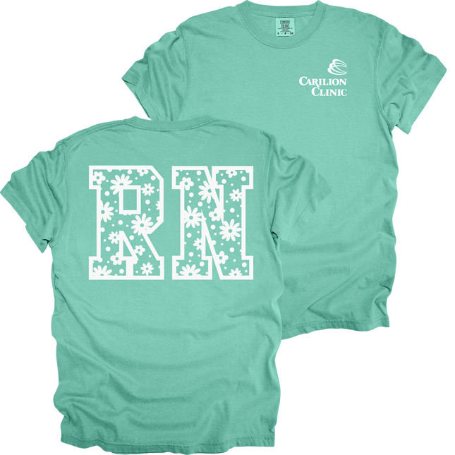 Carilion Clinic White Daisy RN - Comfort Colors T-Shirt