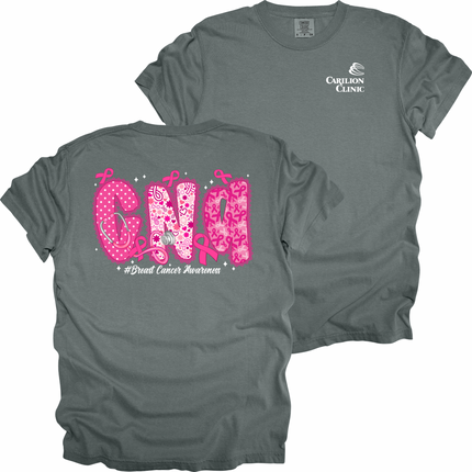 Carilion Clinic  Breast Cancer Lace per Title - Comfort Colors T-Shirt