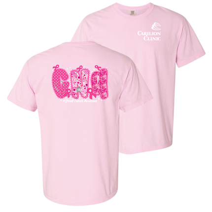 Carilion Clinic  Breast Cancer Lace per Title - Comfort Colors T-Shirt