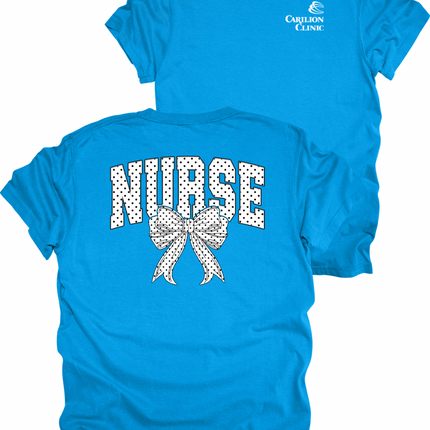 Carilion Clinic White Polka Dot - Comfort Colors T-Shirt
