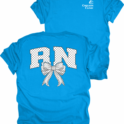 Carilion Clinic White Polka Dot - Comfort Colors T-Shirt