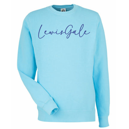 Embroidered LEWISGALE Cursive Writing Sweatshirts