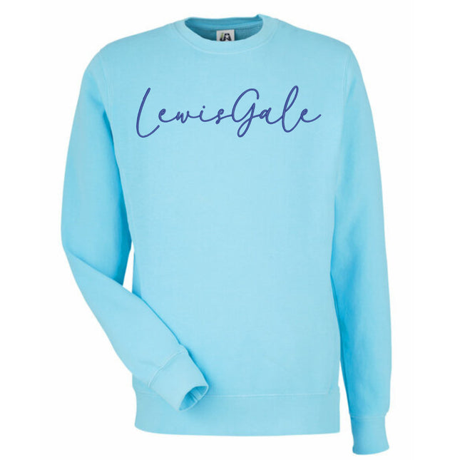Embroidered LEWISGALE Cursive Writing Sweatshirts