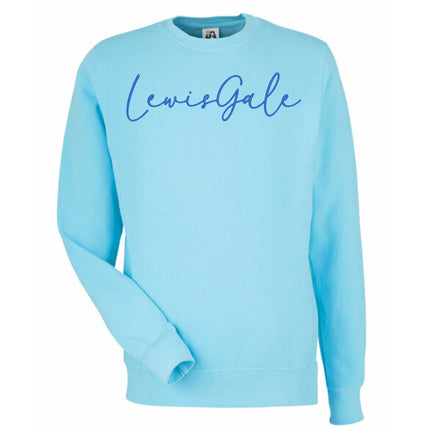 Embroidered LEWISGALE Cursive Writing Sweatshirts
