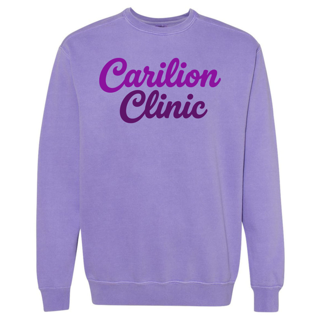 Carilion Clinic Embroidered  - Comfort Colors Sweatshirt