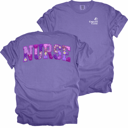 Carilion Clinic Patchwork  Nurse - Comfort Colors T-Shirt