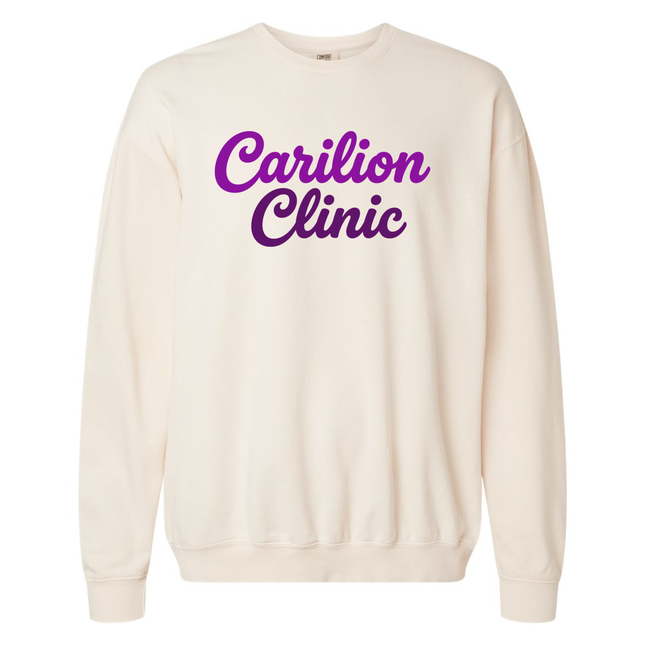 Carilion Clinic Embroidered  - Comfort Colors Sweatshirt
