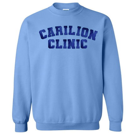 Glitter Embroidered Carilion Clinic Gildan Crewneck Sweatshirt
