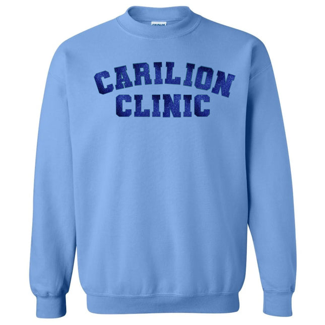 Glitter Embroidered Carilion Clinic Gildan Crewneck Sweatshirt