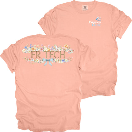 Carilion Clinic Spring Floral ER Tech - Comfort Colors T-Shirt