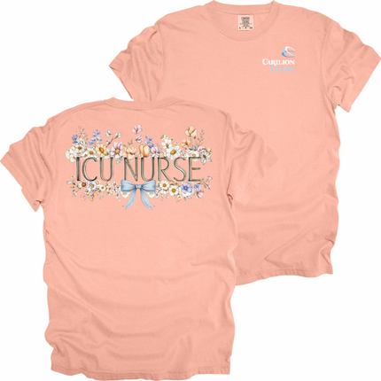 Carilion Clinic Spring Floral Nurse - Comfort Colors T-Shirt