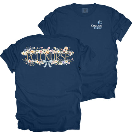 Carilion Clinic Spring Floral Nurse - Comfort Colors T-Shirt