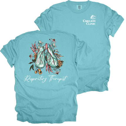 Carilion Clinic Wildflower Lungs Respiratory Therapist - Comfort Colors T-Shirt