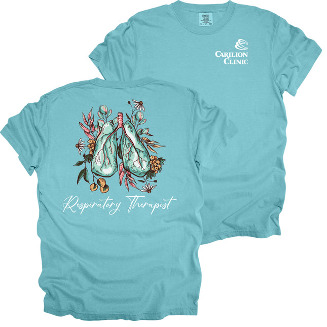 Carilion Clinic Wildflower Lungs Respiratory Therapist - Comfort Colors T-Shirt
