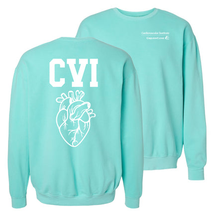 Carilion Clinic CVI and Heart on Back - Comfort Colors Apparel
