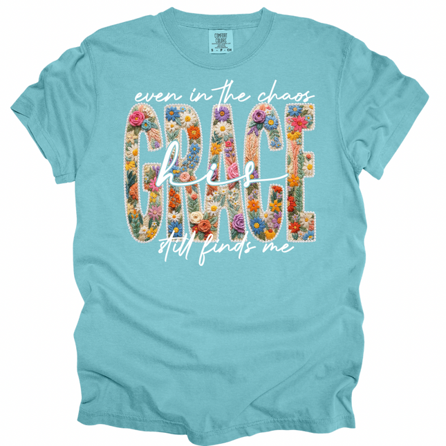 His Grace Floral  -  Comfort Colors T-Shirt