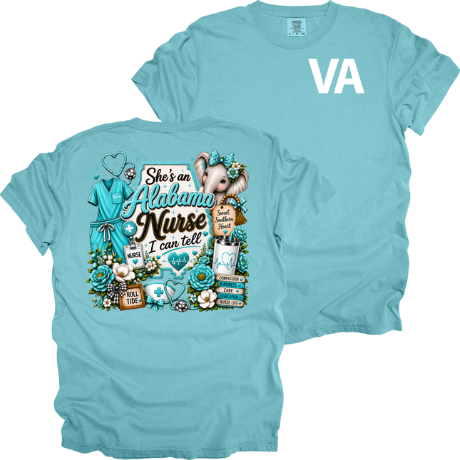 She's An Alabama Nurse - Comfort Colors T-Shirt