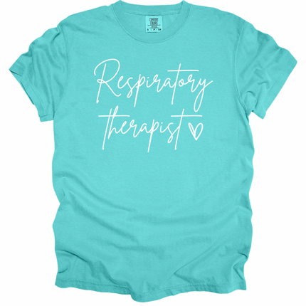 Respiratory Therapy with Heart - Comfort Colors T-Shirt