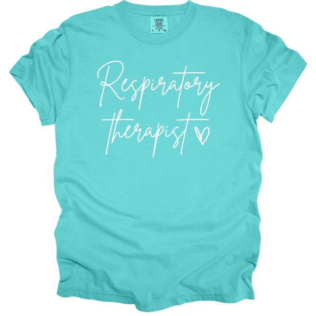 Respiratory Therapy with Heart - Comfort Colors T-Shirt