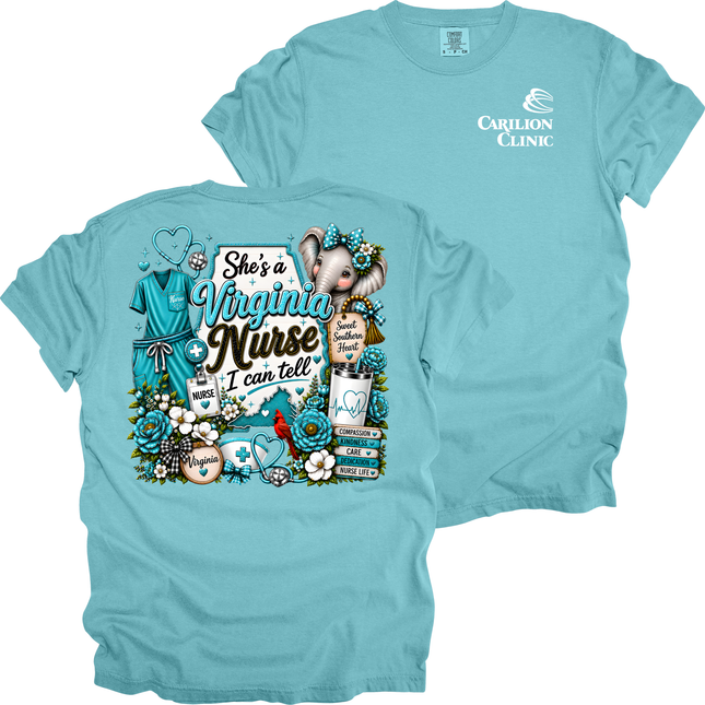 Carilion Clinic - She's A Virginia Nurse - Comfort Colors T-Shirt