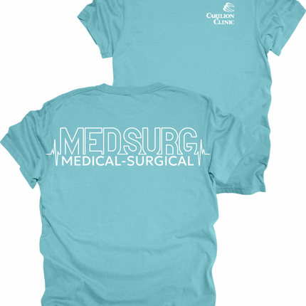 Carilion Clinic MedSurg Heartbeat- Comfort Colors T-Shirt