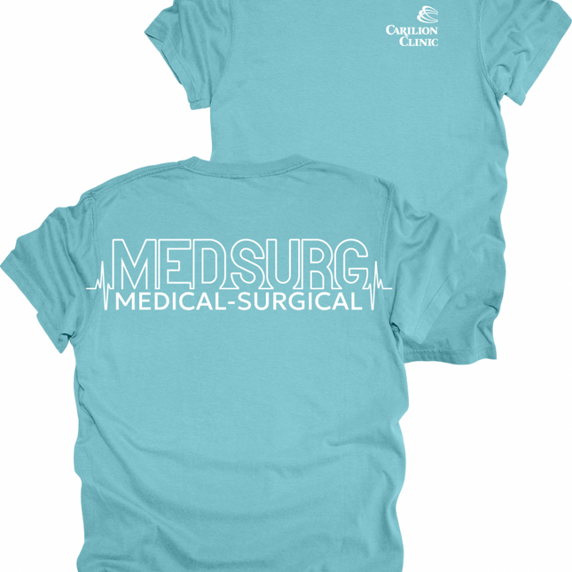 Carilion Clinic MedSurg Heartbeat- Comfort Colors T-Shirt