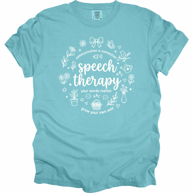 Speech Therapy Communication is Connection - Comfort Colors Apparel