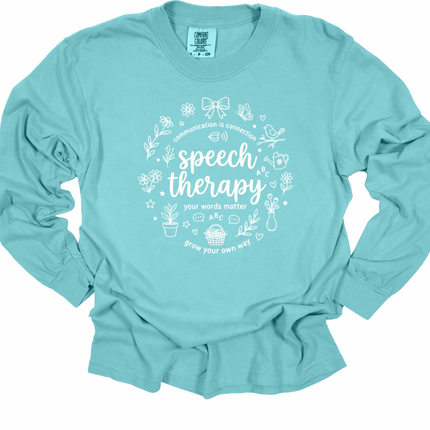 Speech Therapy Communication is Connection - Comfort Colors Apparel
