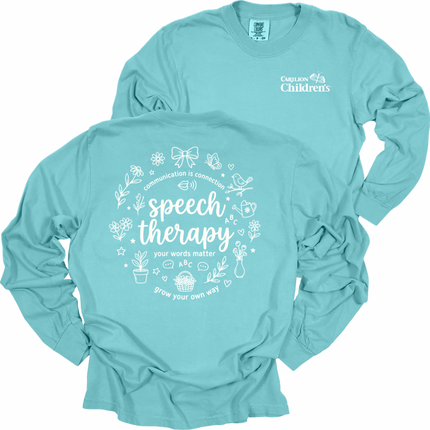 Carilion Childrens Speech Therapy Communication is Connection - Comfort Colors Apparel