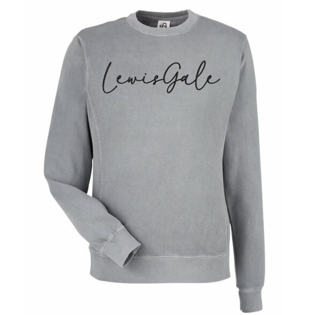 Embroidered LEWISGALE Cursive Writing Sweatshirts