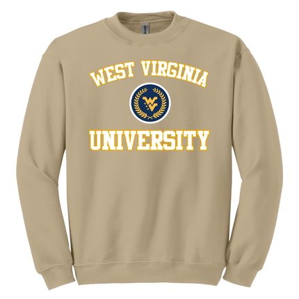 WVU Crest with Collegiate Mountaineers - Gildan Series