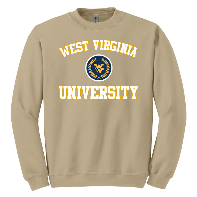 WVU Crest with Collegiate Mountaineers - Gildan Series