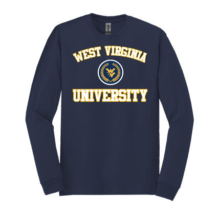 WVU Crest with Collegiate Mountaineers - Gildan Series