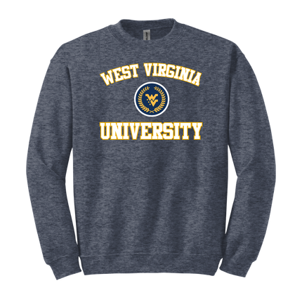 WVU Crest with Collegiate Mountaineers - Gildan Series