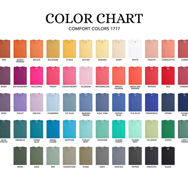 Custom Design Comfort Colors 1717 Short Sleeve T-Shirt