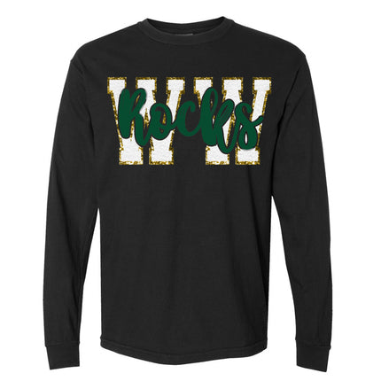 "WW" - White with Green "Rocks"