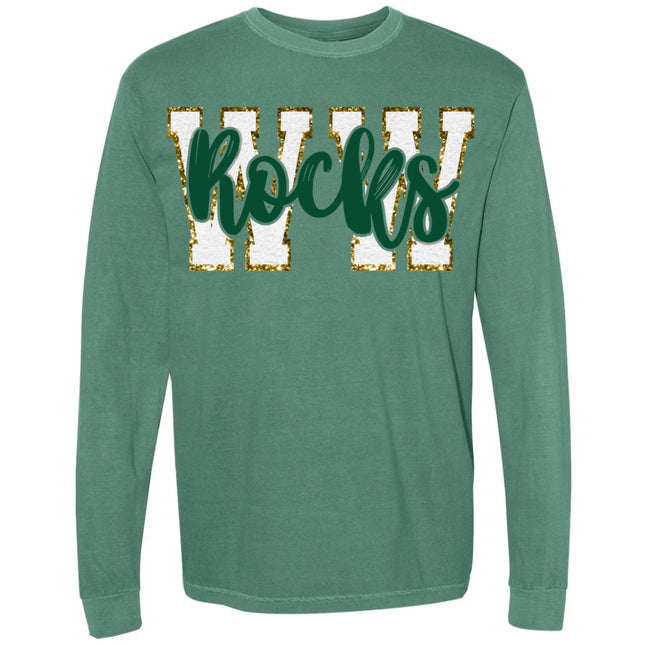 "WW" - White with Green "Rocks"