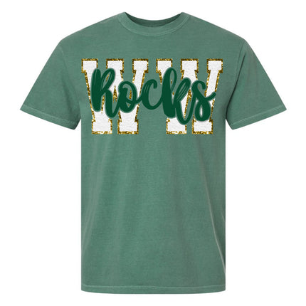 "WW" - White with Green "Rocks"