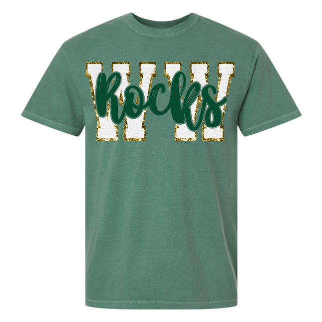 "WW" - White with Green "Rocks"