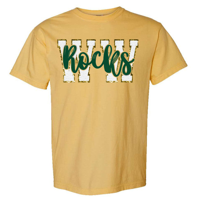 "WW" - White with Green "Rocks"