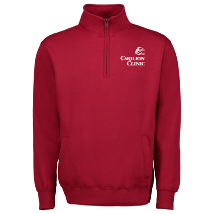 Carilion Clinic - Colorful Quarter Zip Sweatshirt with Pockets