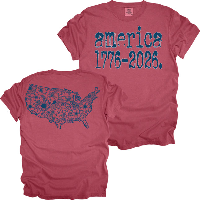 Two sided Americana print - Comfort Colors T-Shirt