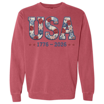 USA Floral- Comfort Colors Apparel