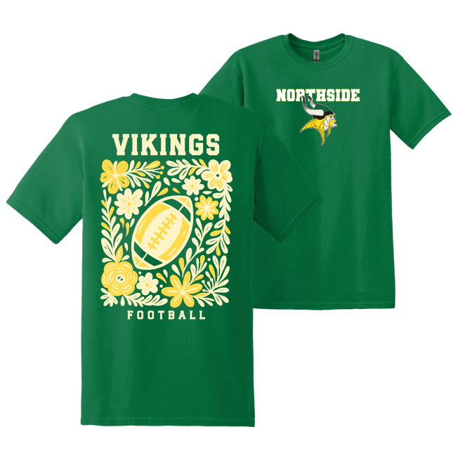 Viking Football with Flowers