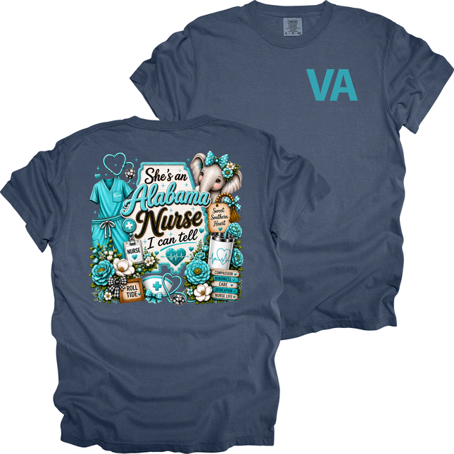 She's An Alabama Nurse - Comfort Colors T-Shirt